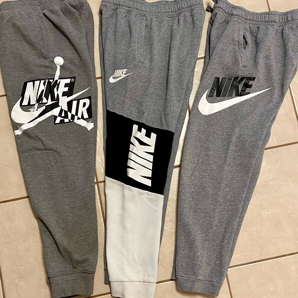 Lot of 3 Boys Large Nike jogger pants